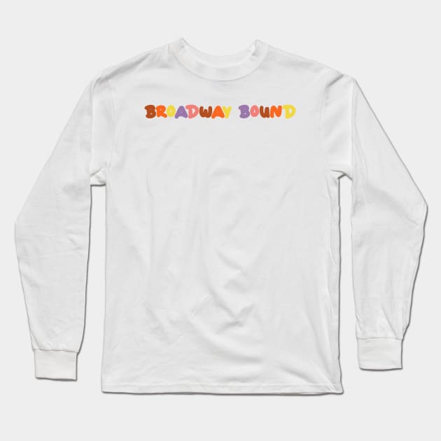 Broadway bound pastel fall design Long Sleeve T-Shirt by taylor-lang